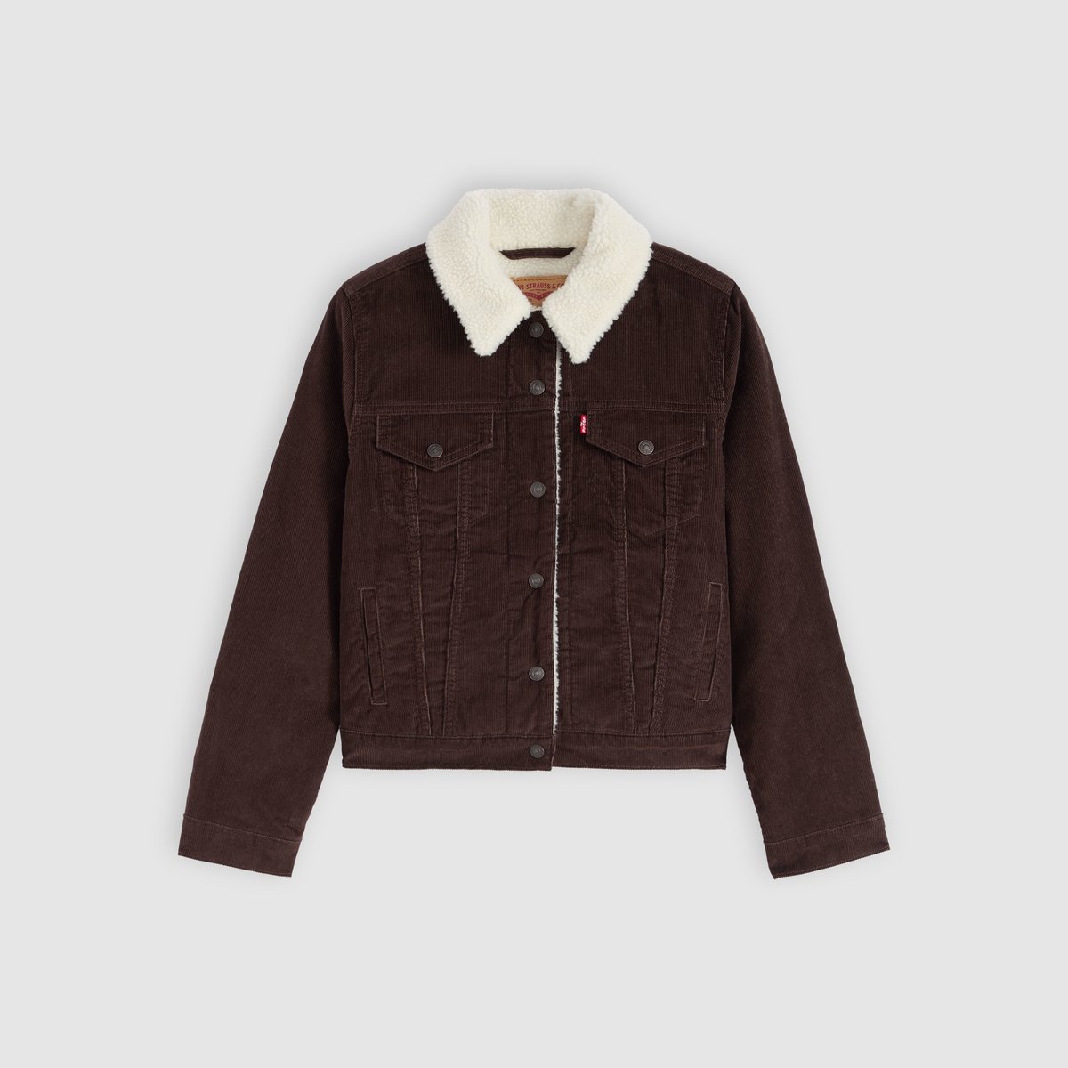 Veste Trucker Original Sherpa velours marron - java, LEVI'S