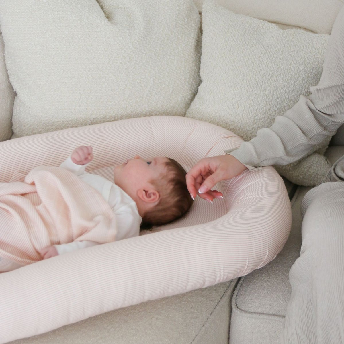Lot de 3 langes bébé en mousseline rose, CAM CAM