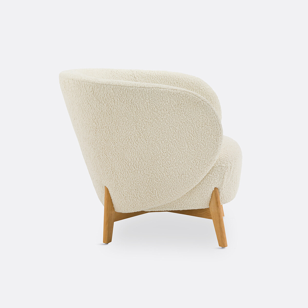 Fauteuil bouclette Lancy ecru, LA REDOUTE INTERIEURS