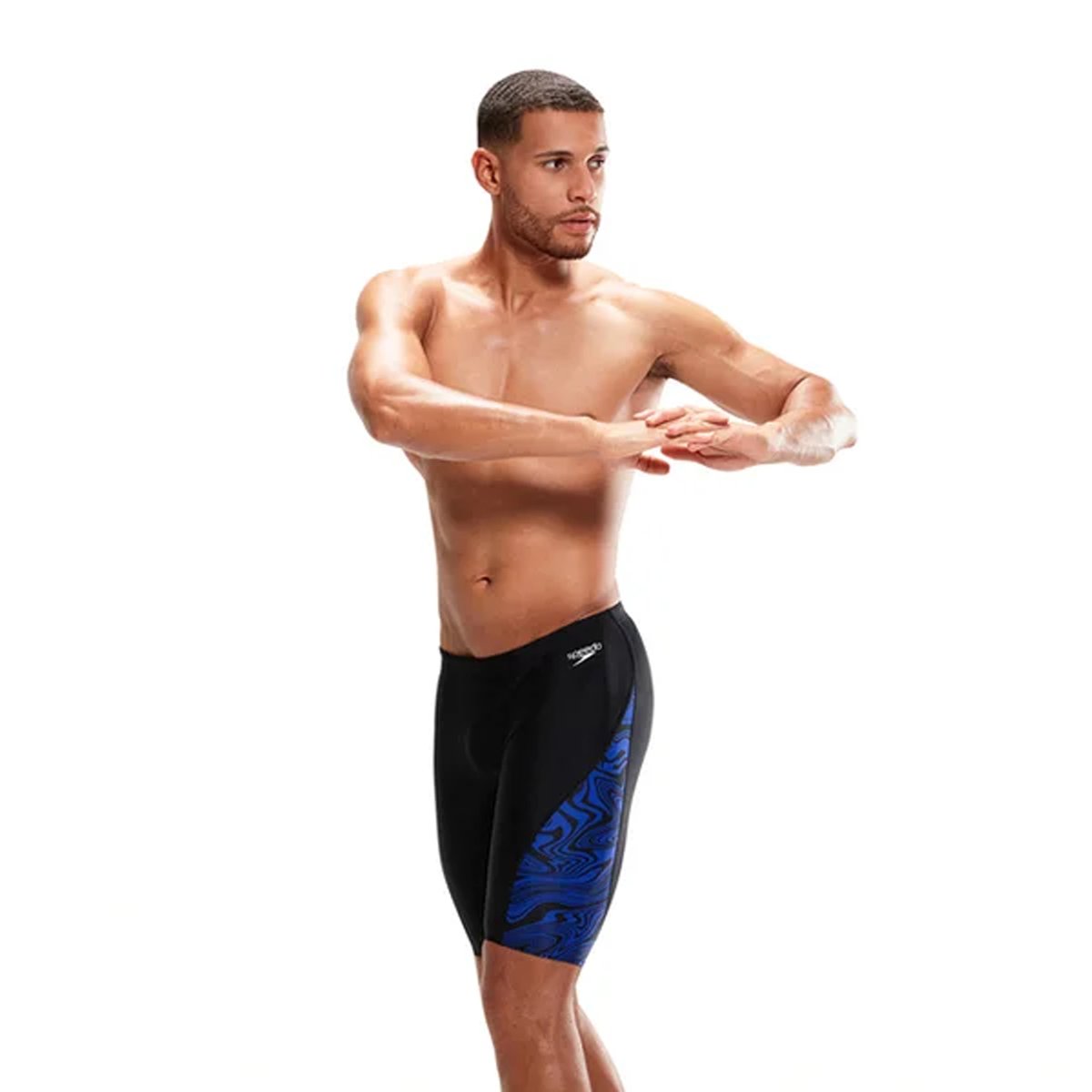 Jammer de natation motif/style effet marbré noir, SPEEDO