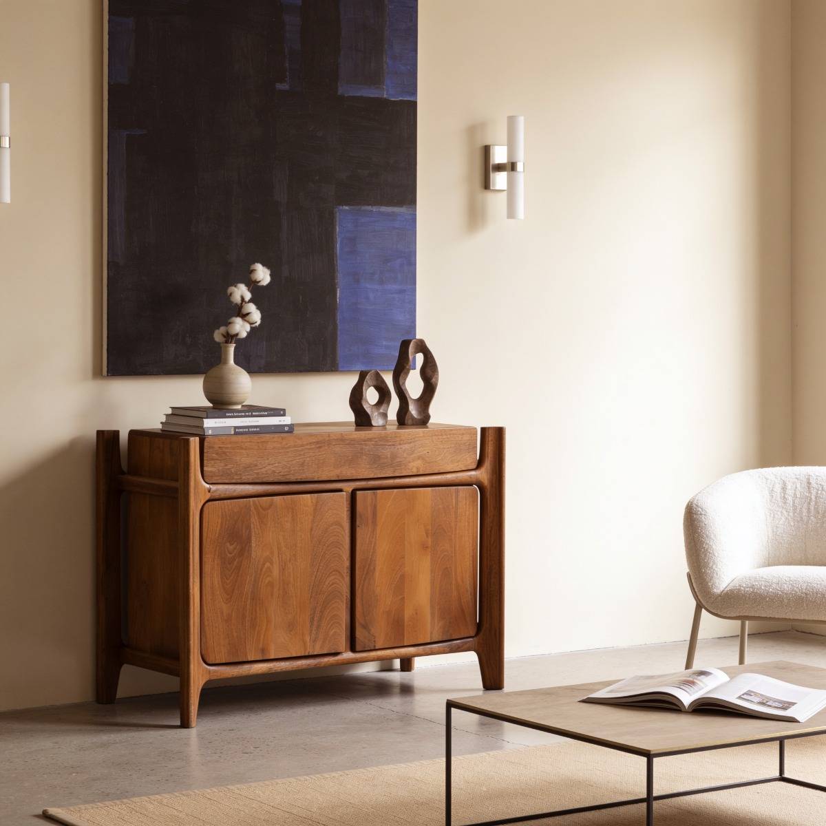 Buffet ne bois de manguier ROSANA bois clair, MADE IN MEUBLES