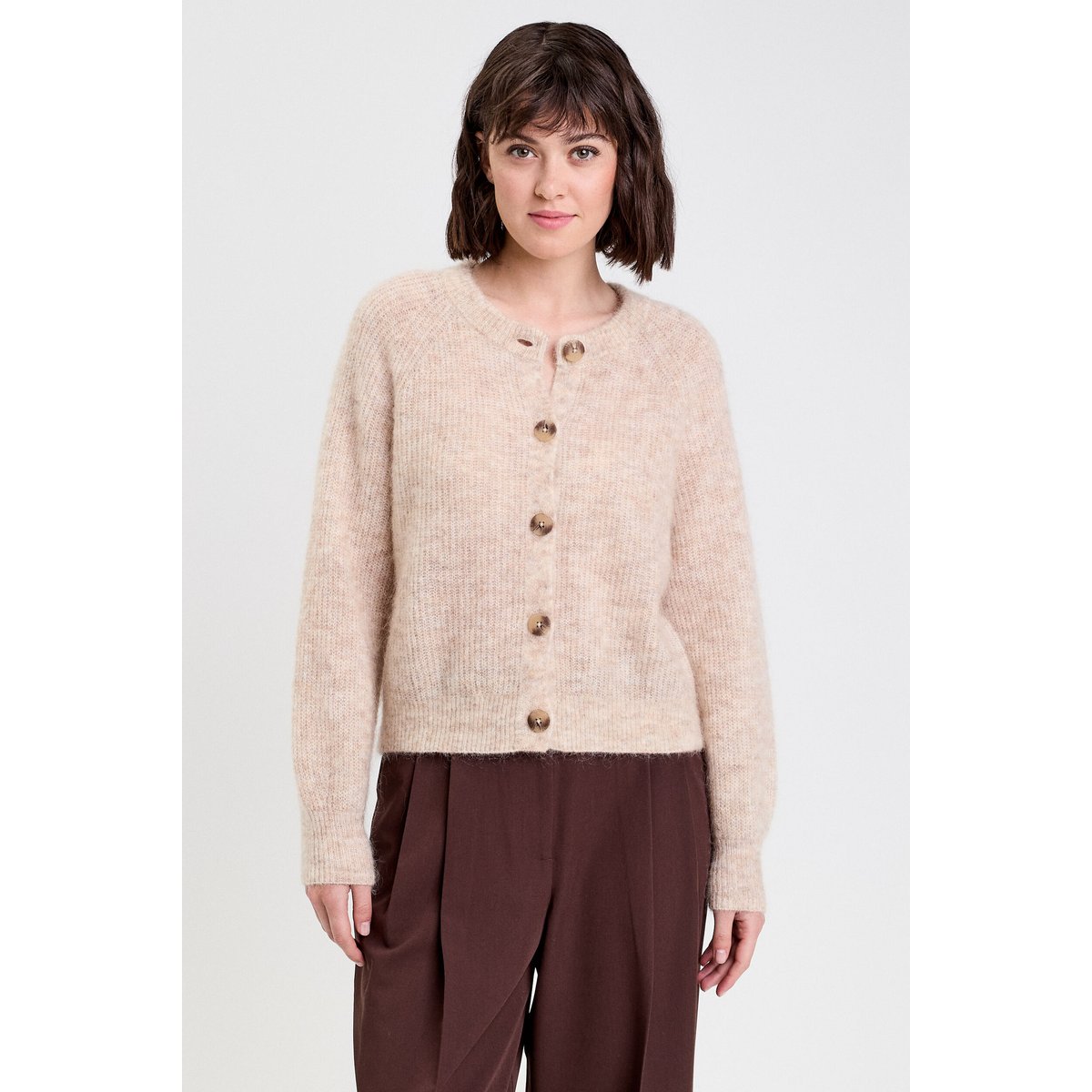 Gilet manches longues beige, CACHE CACHE