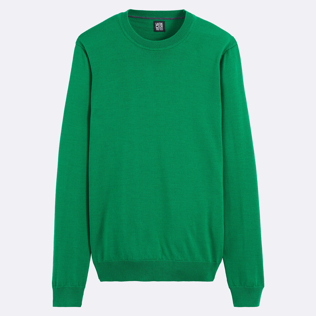 Trui in merinoswol, Signature BASTIEN veldgroen, LA REDOUTE COLLECTIONS