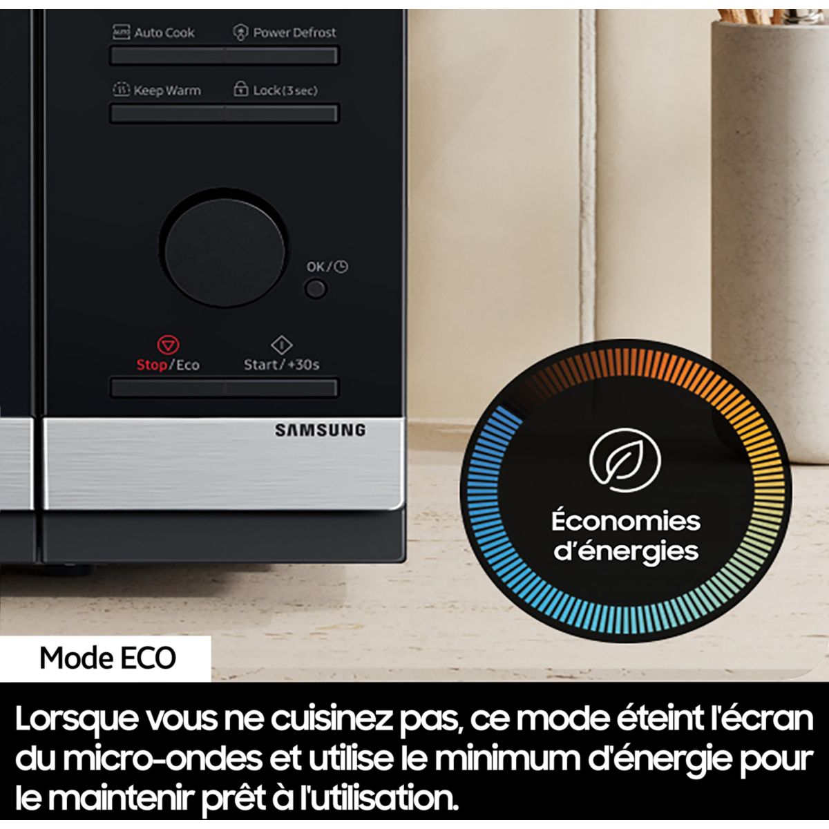 Micro ondes grill MG23K3515AK/EF noir, SAMSUNG