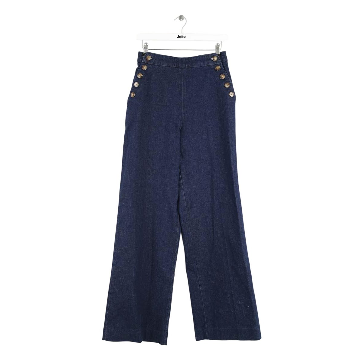 Jean large - Très Bon État marine, SEZANE