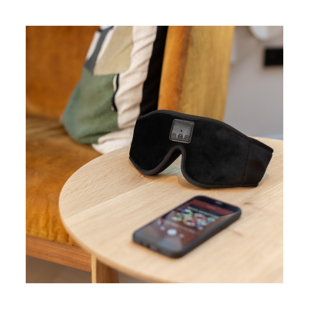 Masque de sommeil ecouteurs compatibles Bluetooth® noir, LIVOO