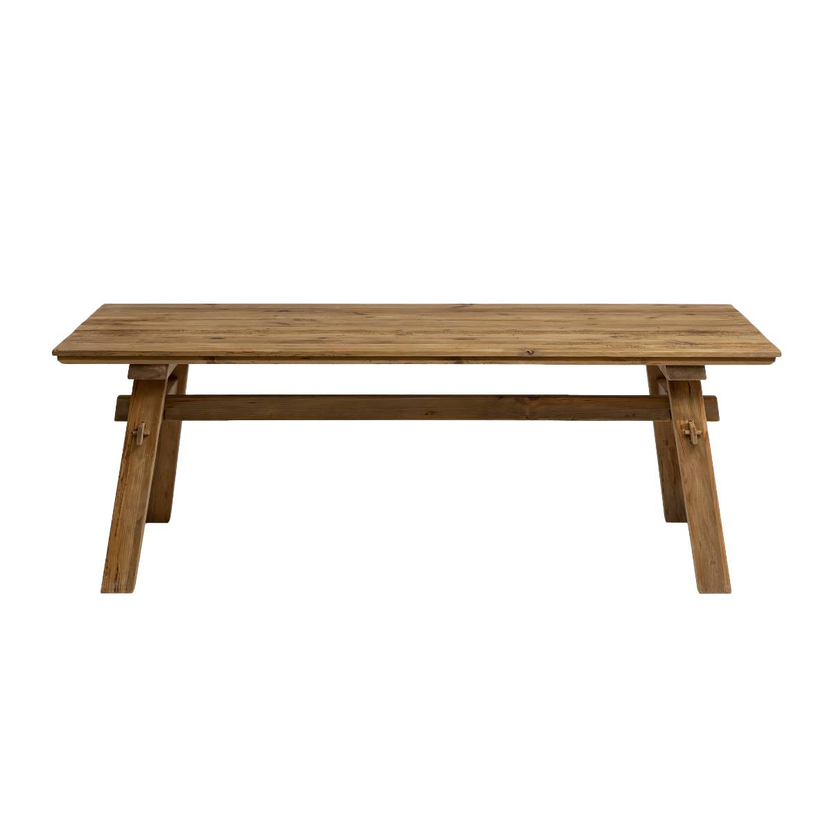 Table à manger en bois de pin BLAISE bois clair, MADE IN MEUBLES 