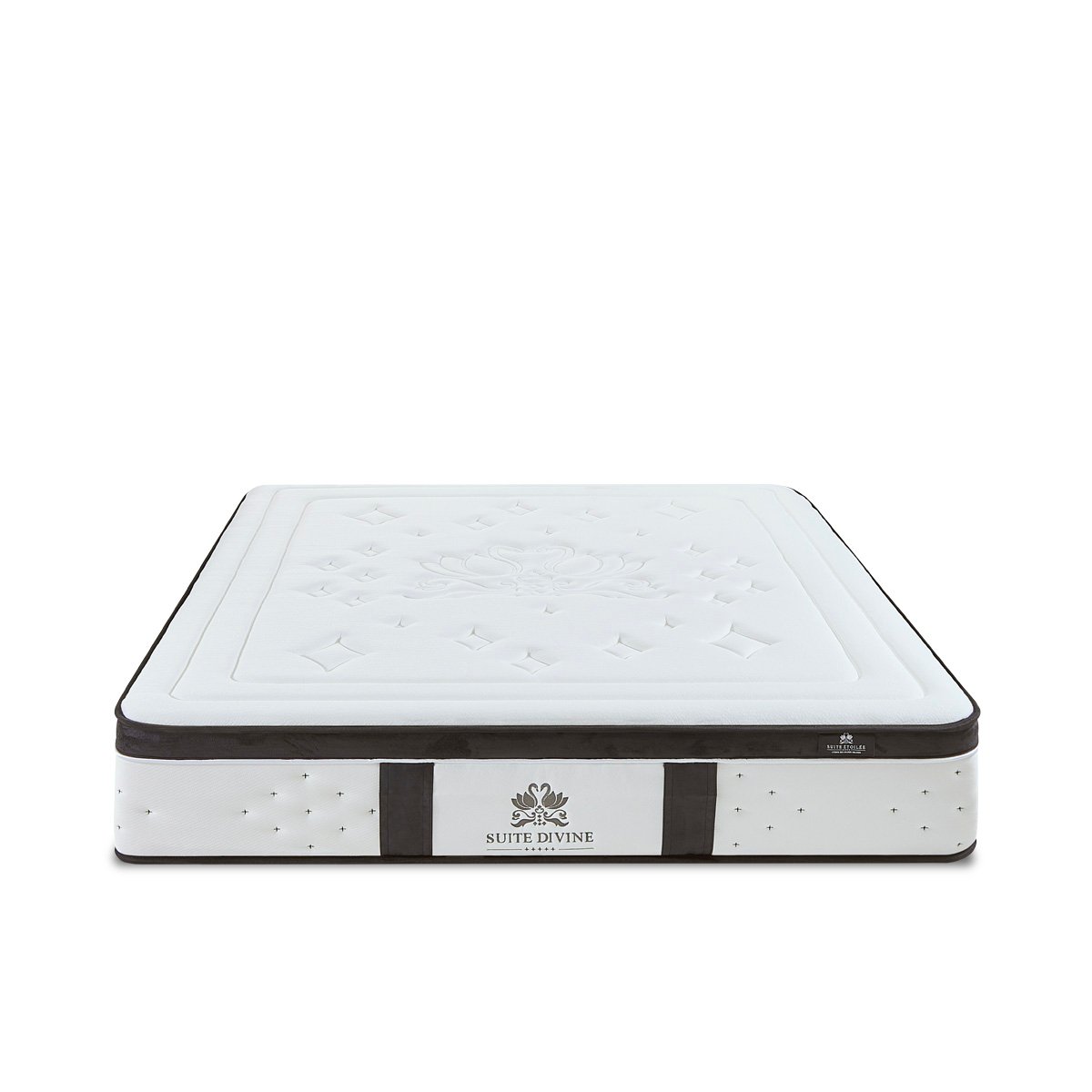 Matelas Mousse Suite Divine 140x200 cm Accueil Mousse Supersoft couleur unique, BELLECOUR