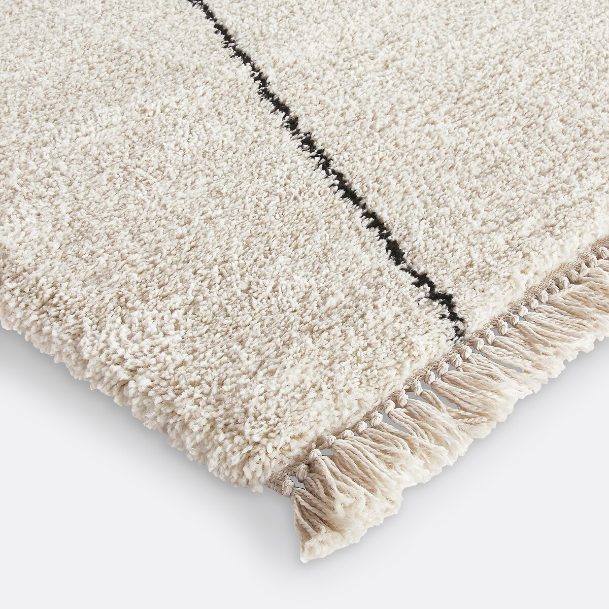 Luna Fringed Berber-Style Rug ecru , LA REDOUTE INTERIEURS