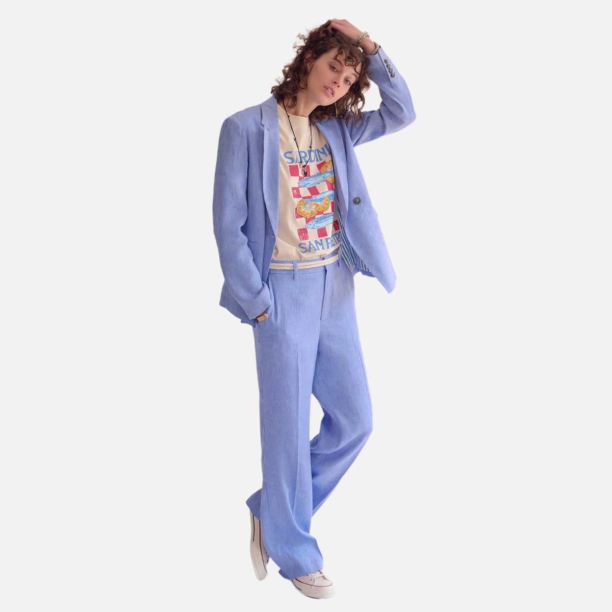 Pantalon PETUNA bleu, MKT STUDIO