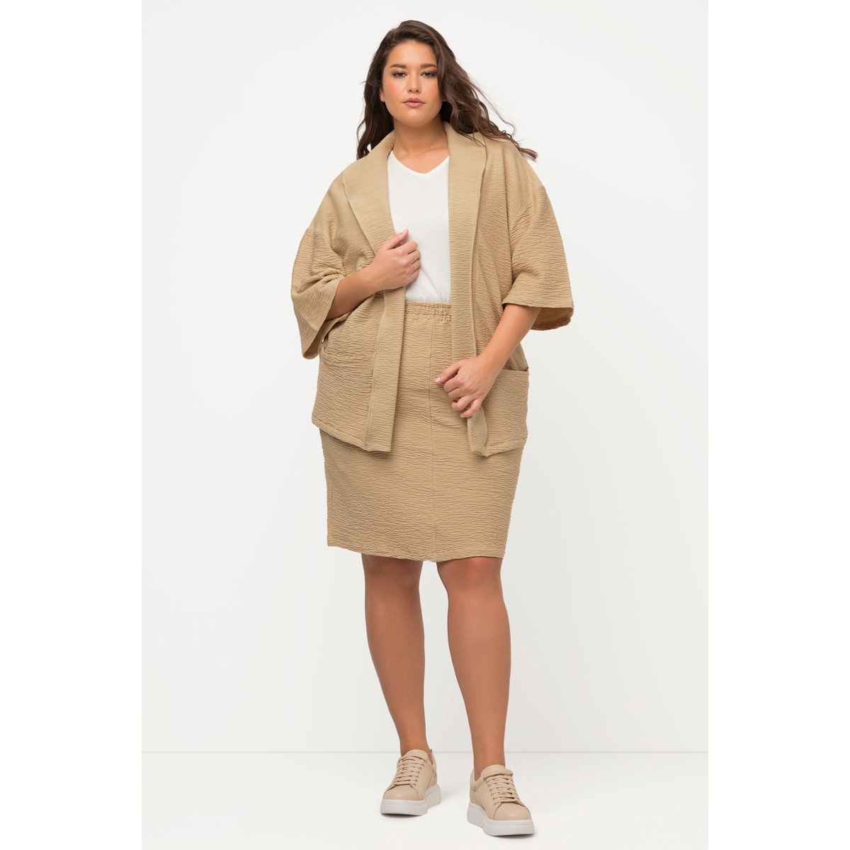 Kimono en molleton de coton bio. pop corn, ULLA POPKEN