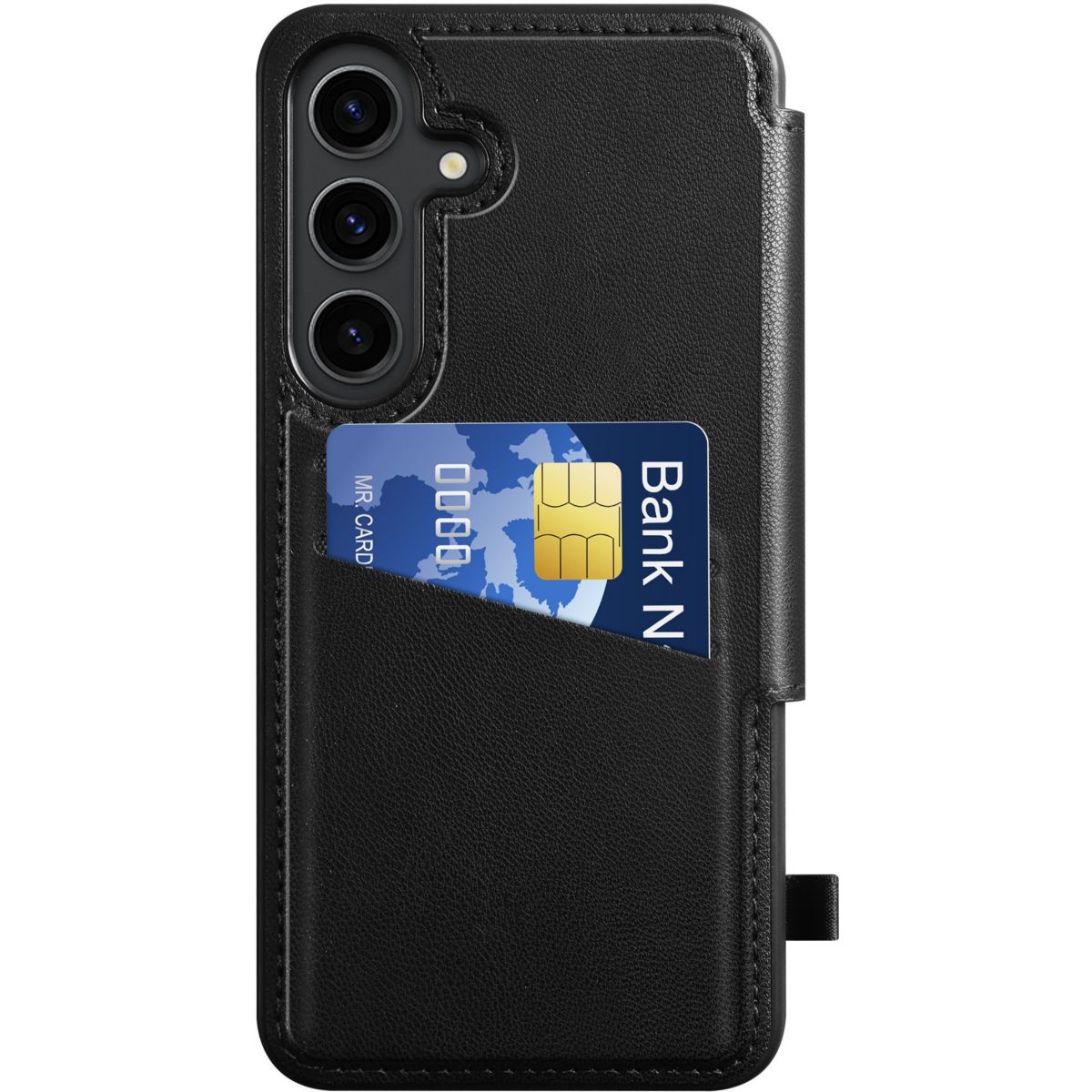 Etui Samsung S25+ noir couleur unique, ADEQWAT