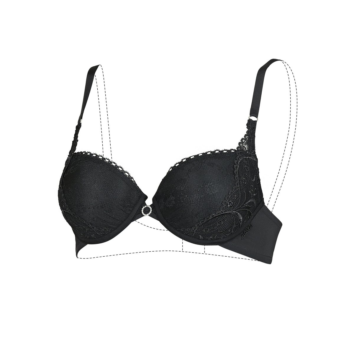 Soutien-gorge préformé Fame noir, LISCA