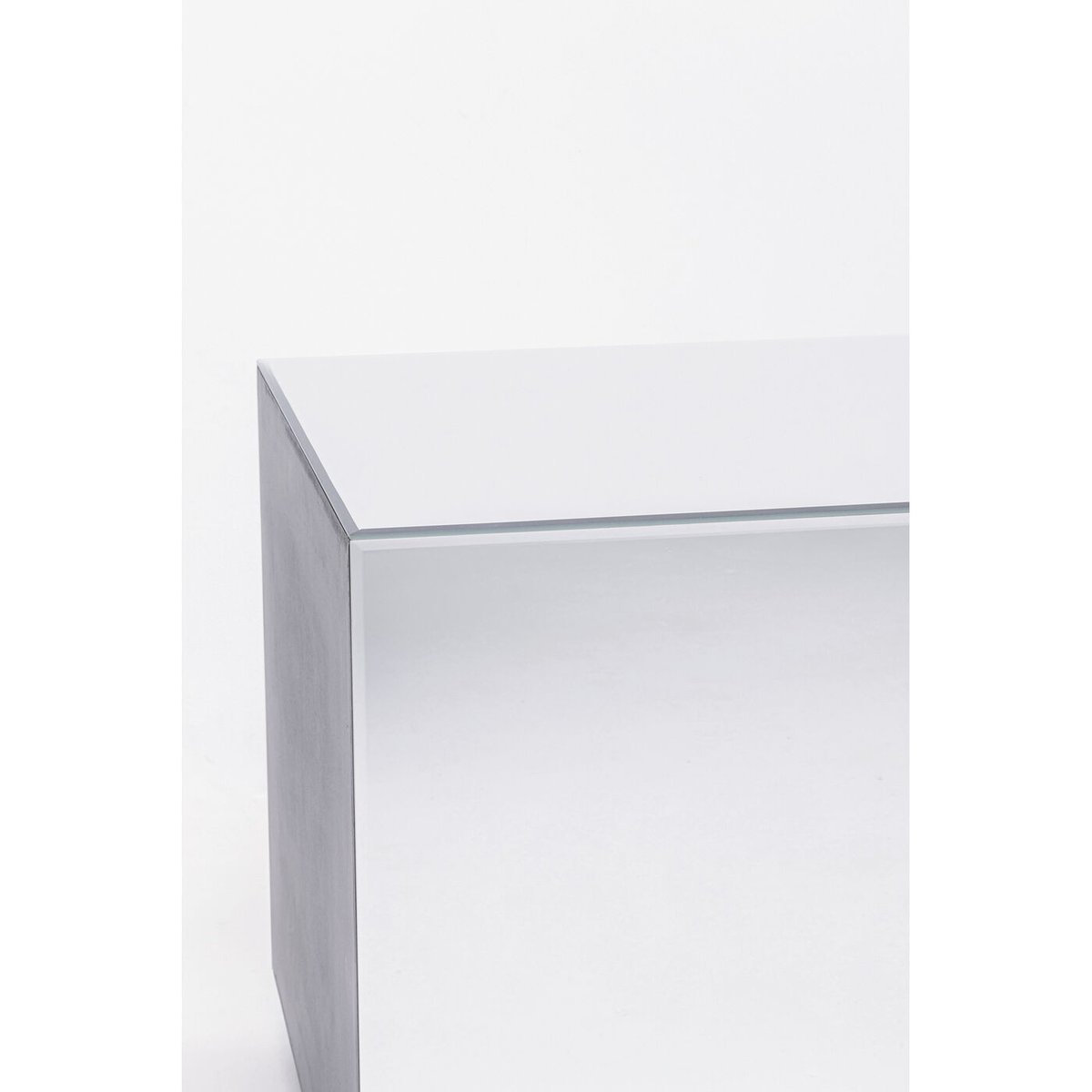 Chevet 1 tiroir en verre miroir, LUXURY argent, KARE DESIGN