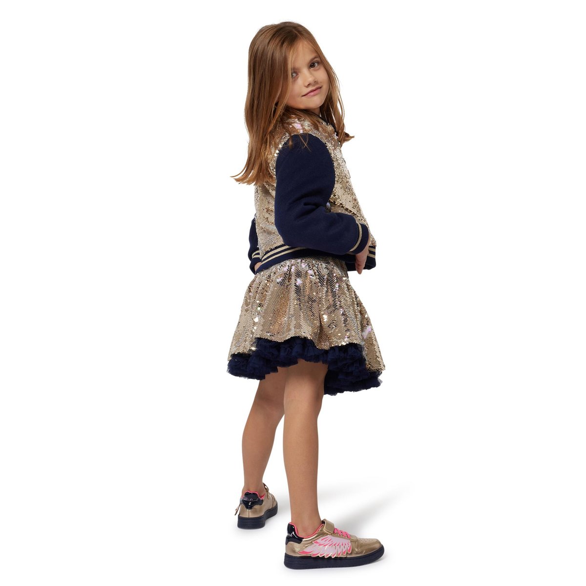 Blouson à sequins réversibles dore, BILLIEBLUSH