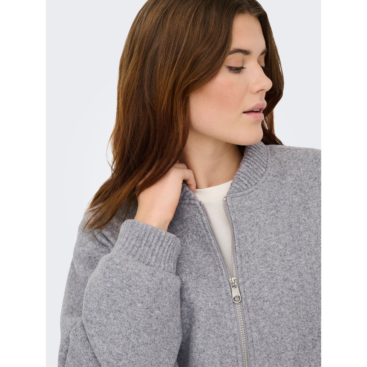 Veste Bomber medium grey melange, ONLY