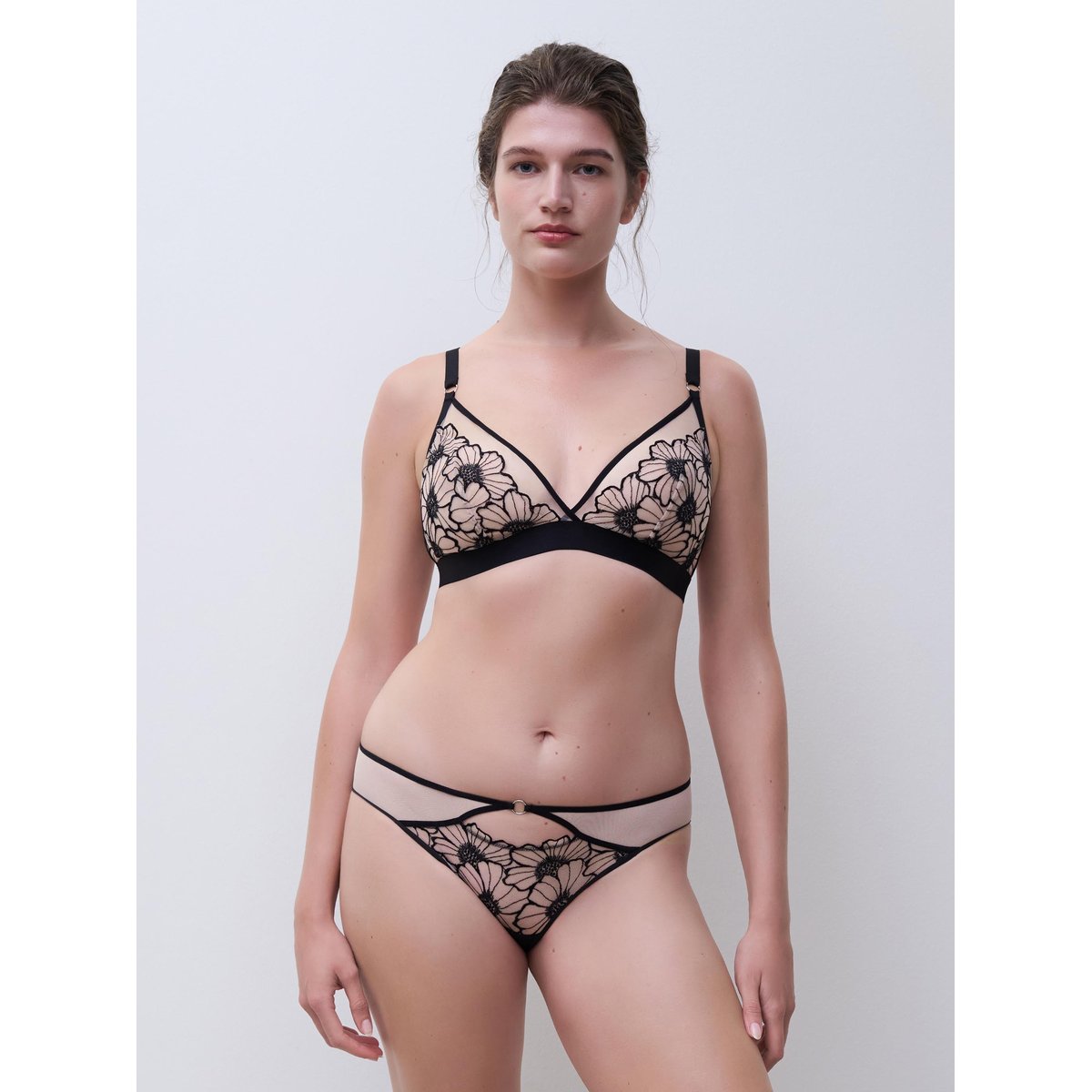 Slip LUSH noir / rose pâle, CHANTELLE PULP