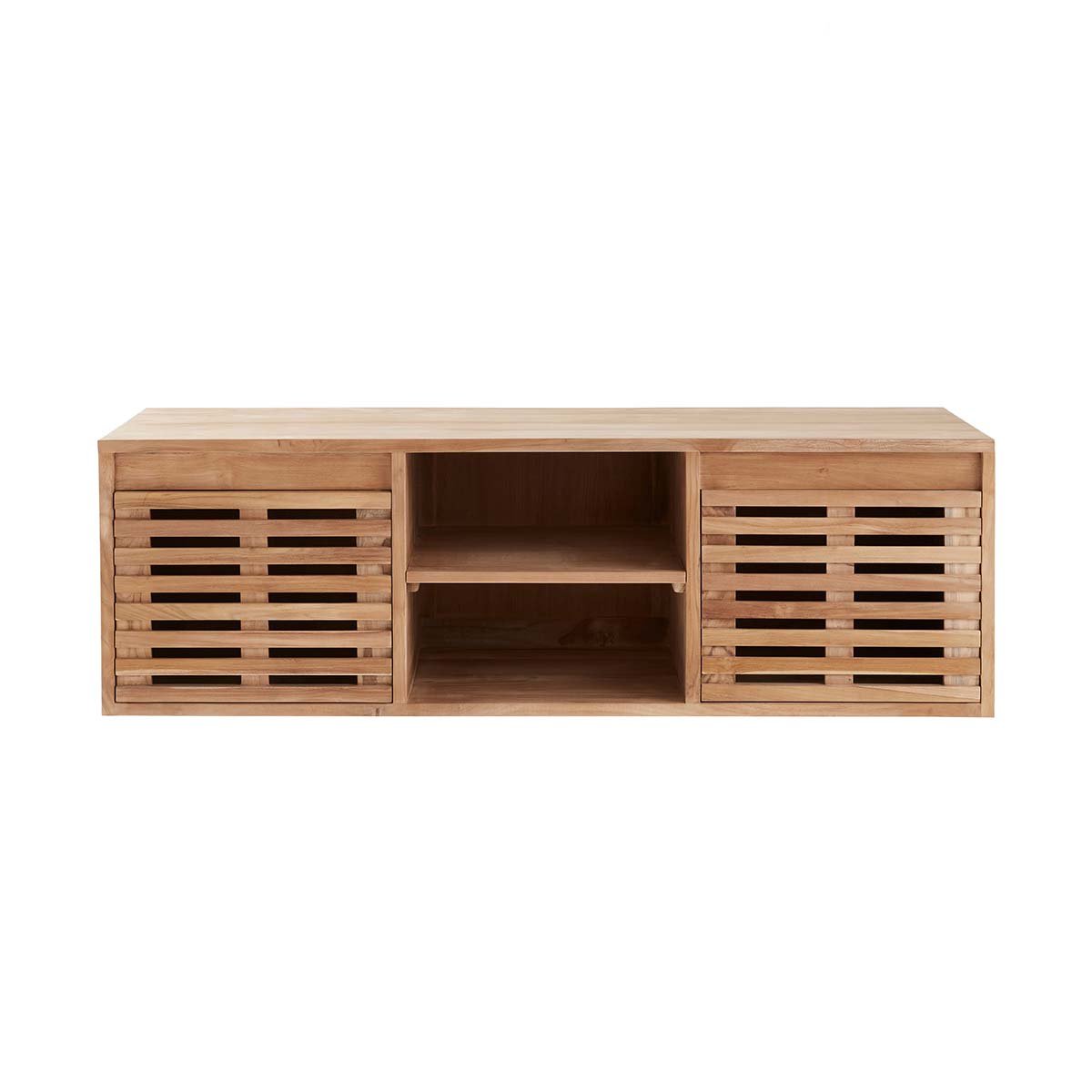 Meuble de salle de bain en teck massif 160 cm RIO naturel, BERAH GETAH