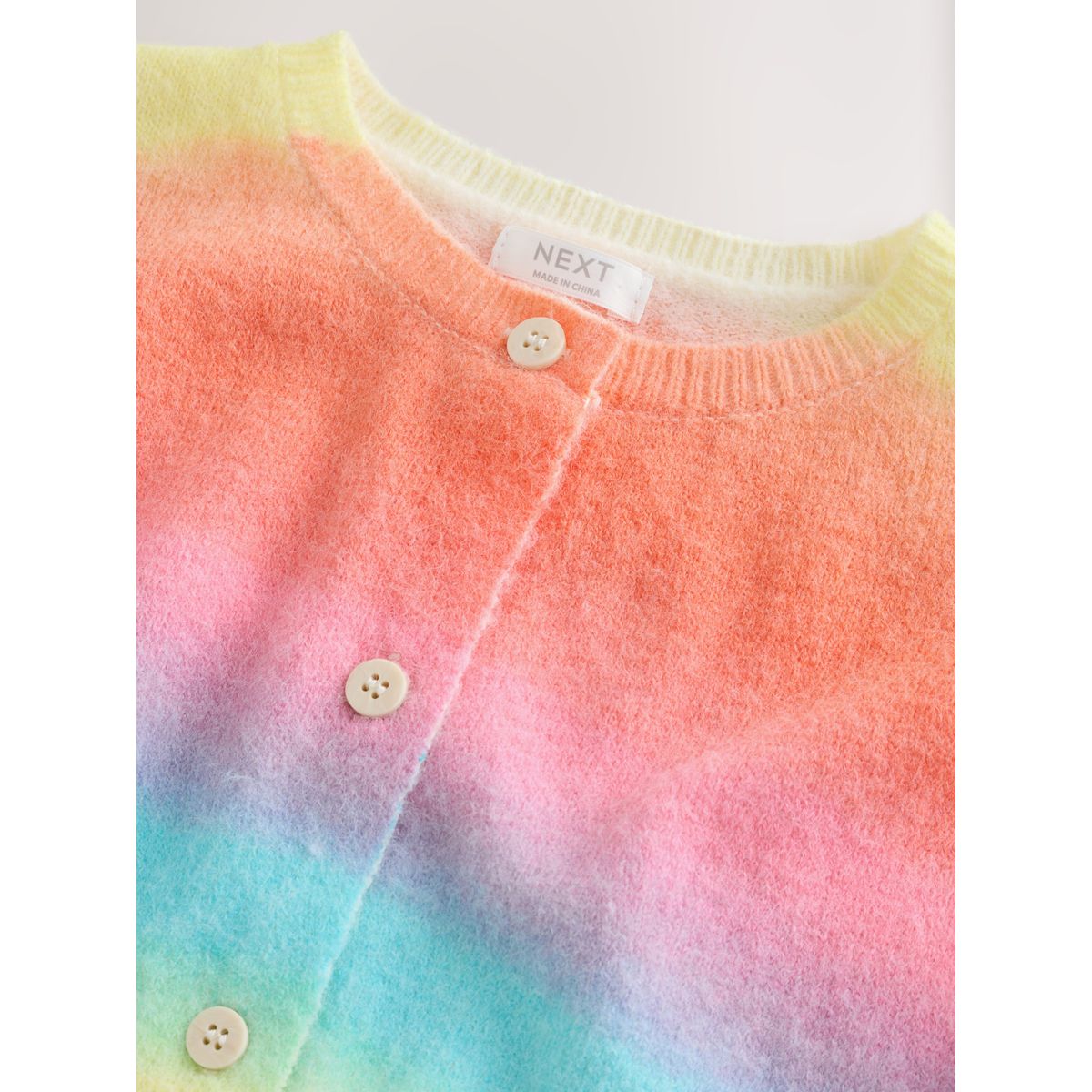 Cardigan à boutons rayure arc-en-ciel, NEXT