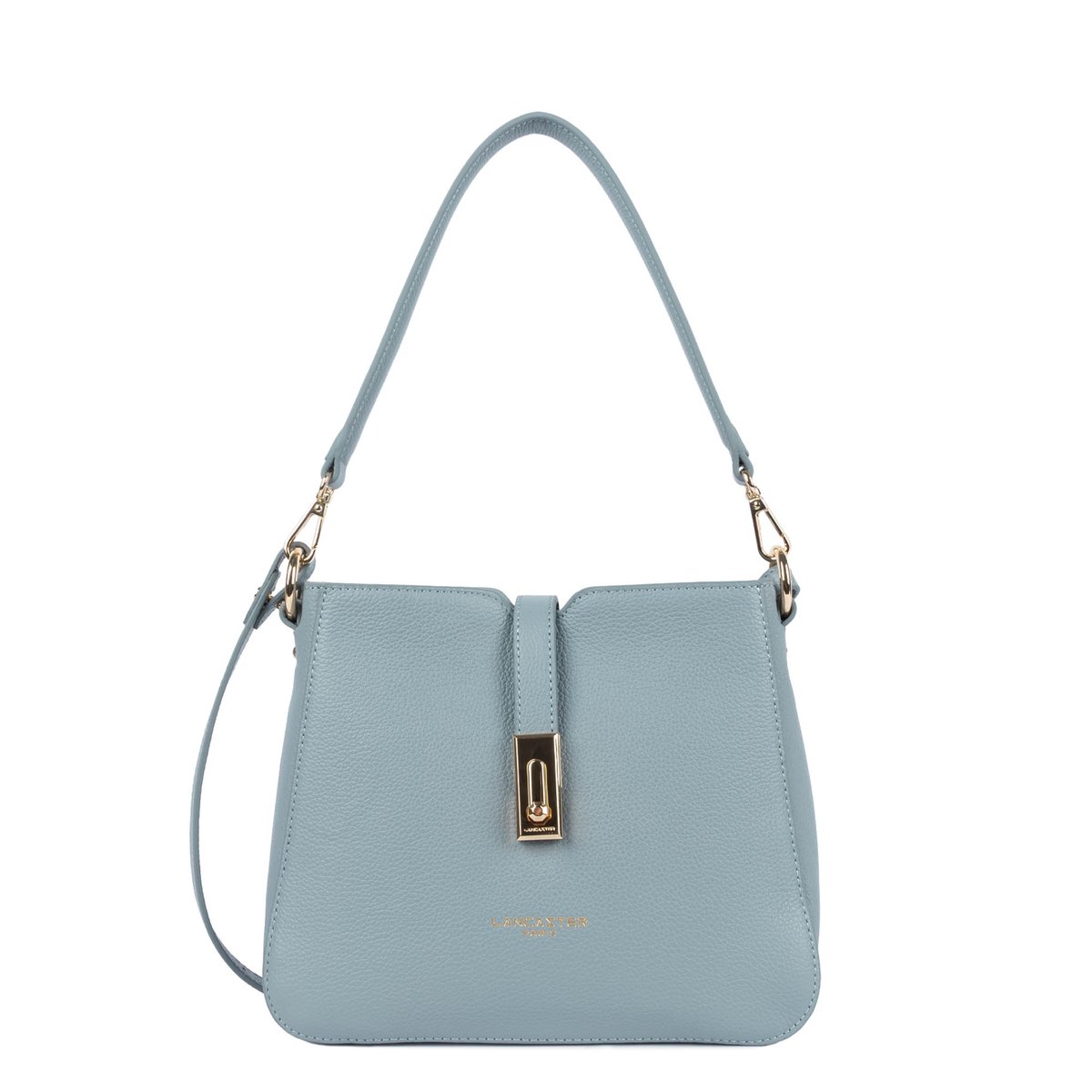 Sac besace MILANO HORIZON bleu gris, LANCASTER