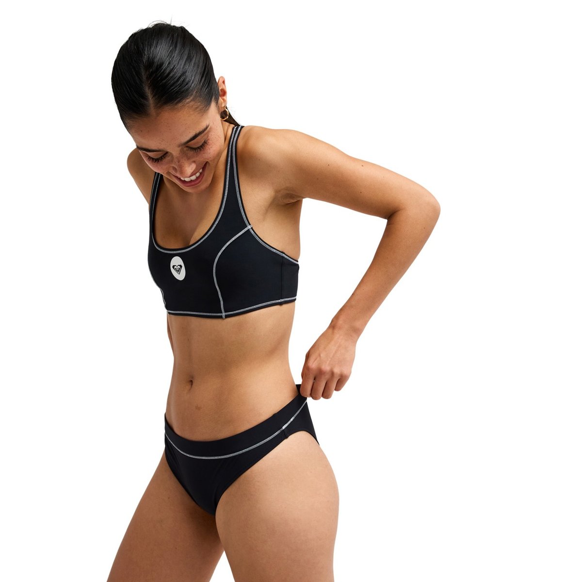 Haut de maillot de bain bikini bralette. noir anthracite, ROXY