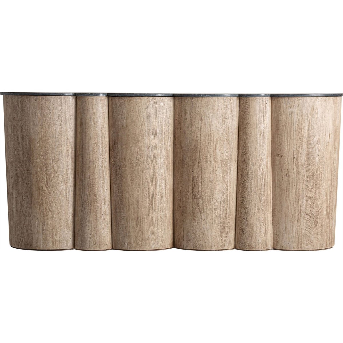 Comptoir de bar contemporain en bois d'acacia brun acacia naturel clair, RECOLLECTION