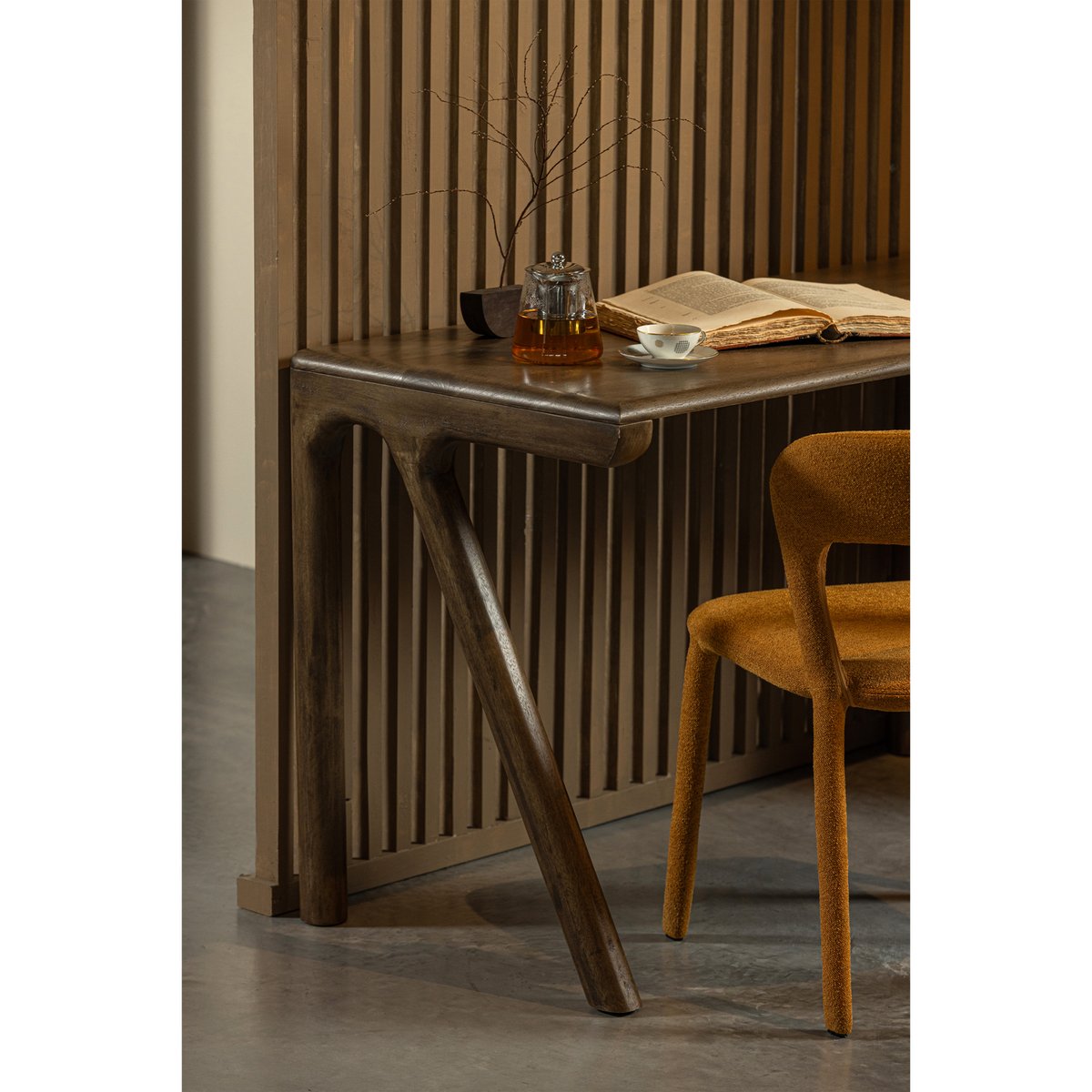 Bureau en bois de manguier TUG noyer, WOOOD