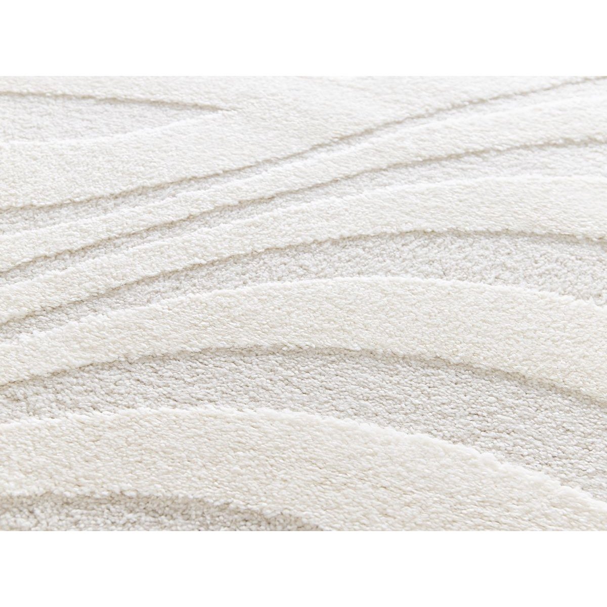 Tapis poils ras style bohème, AVALON ecru, BOBOCHIC