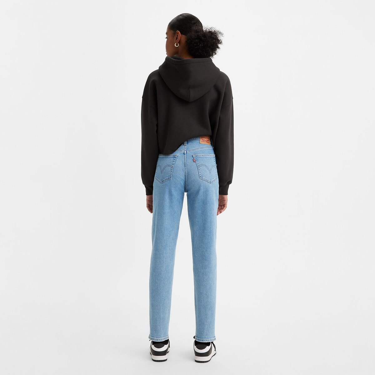 Jean High Waisted Mom light indigo worn in, LEVI'S