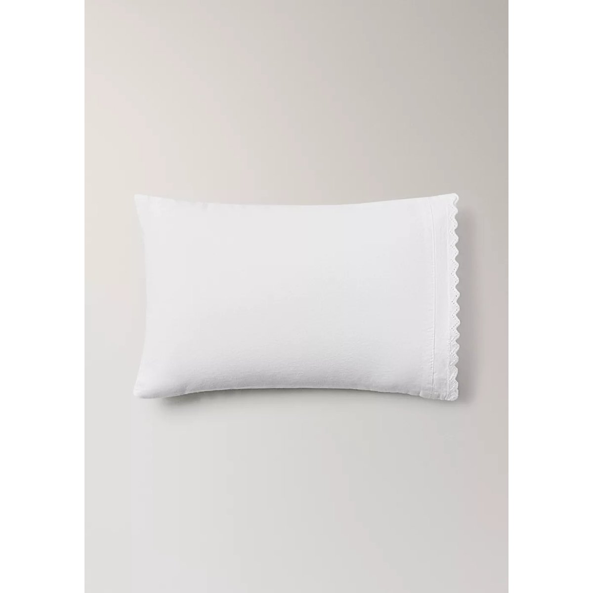 Ensemble drap plat et oreiller mini berceau percale garment-washed blanc, MANGO HOME