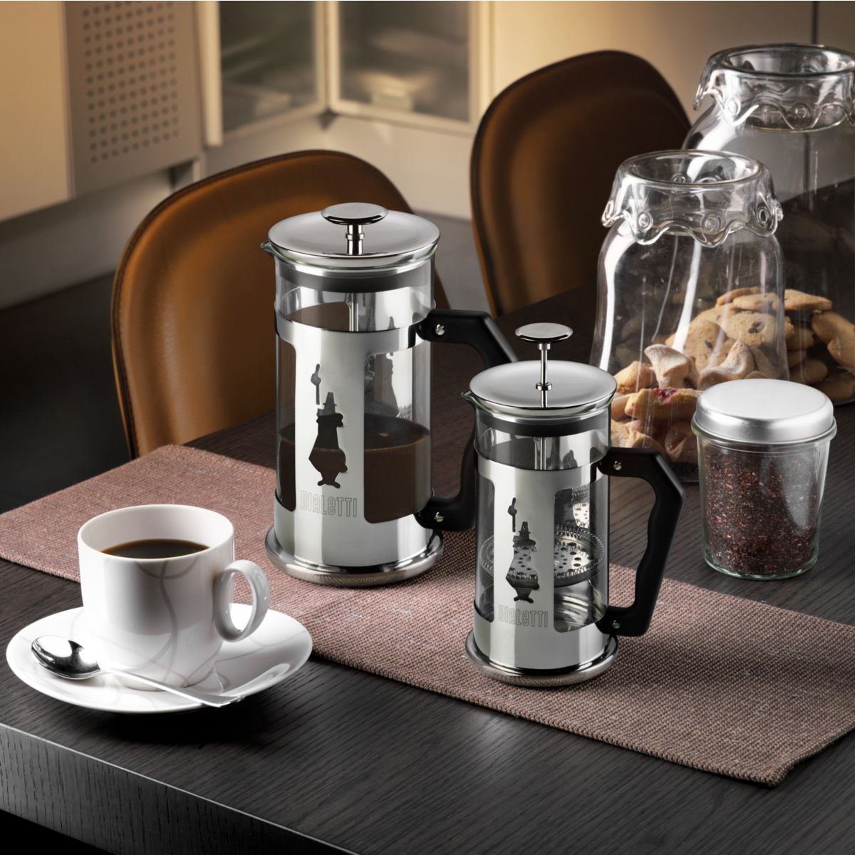 Cafetière À Piston Preziosa inox/noir, BIALETTI