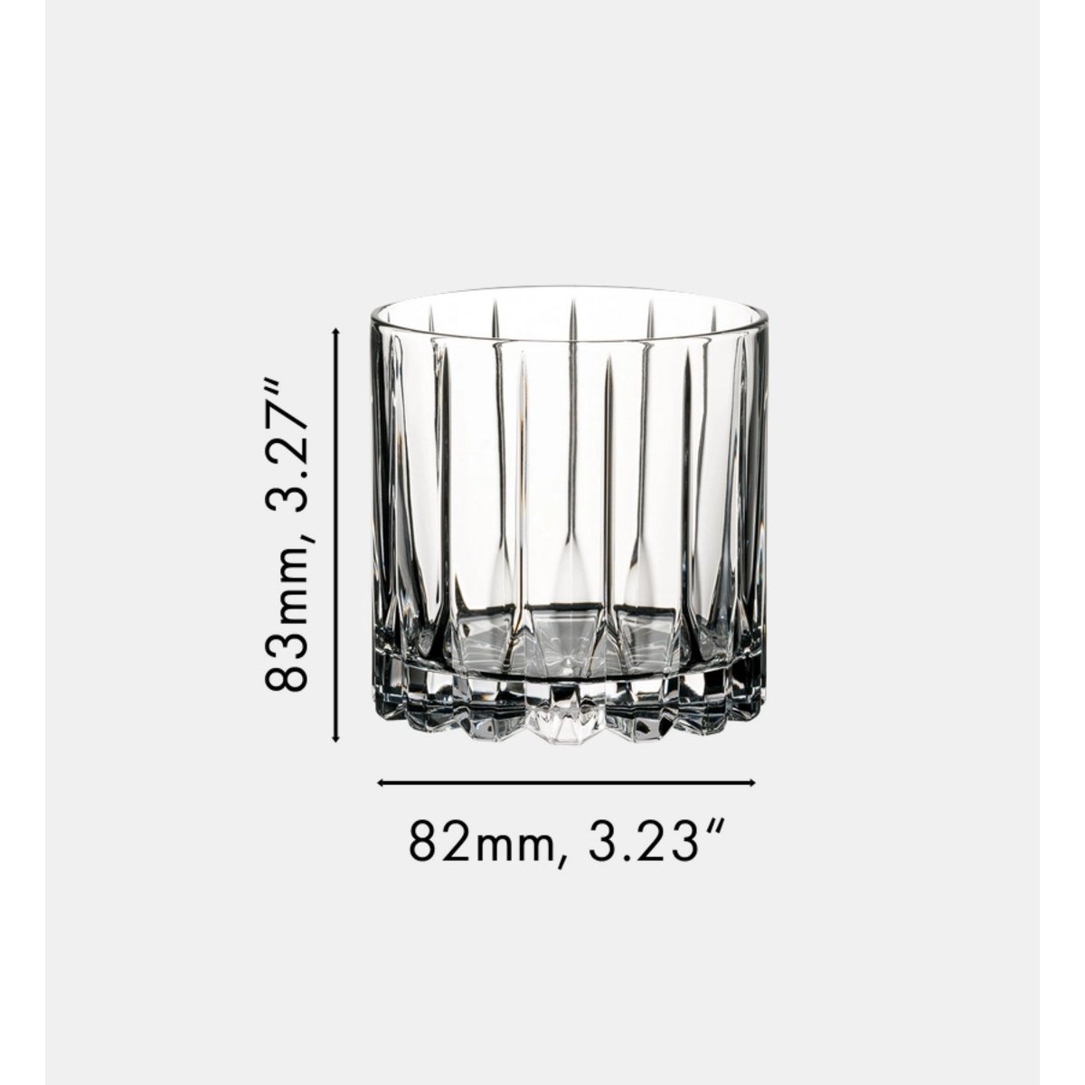 Lot de 2 verres gobelets bar dsg retail rocks glass transparent, RIEDEL
