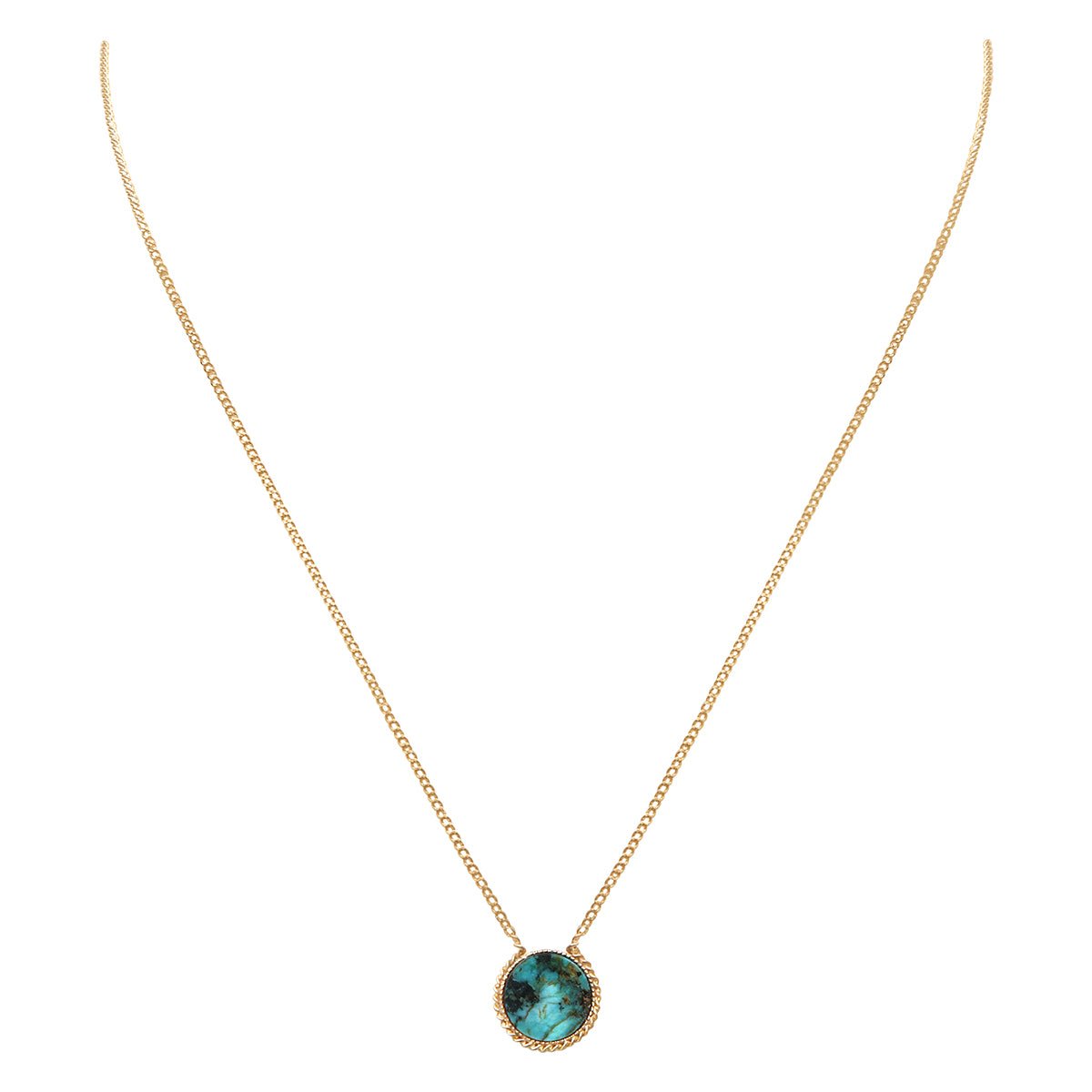 Collier lady jaspe africain bleu, CAROLINE NAJMAN