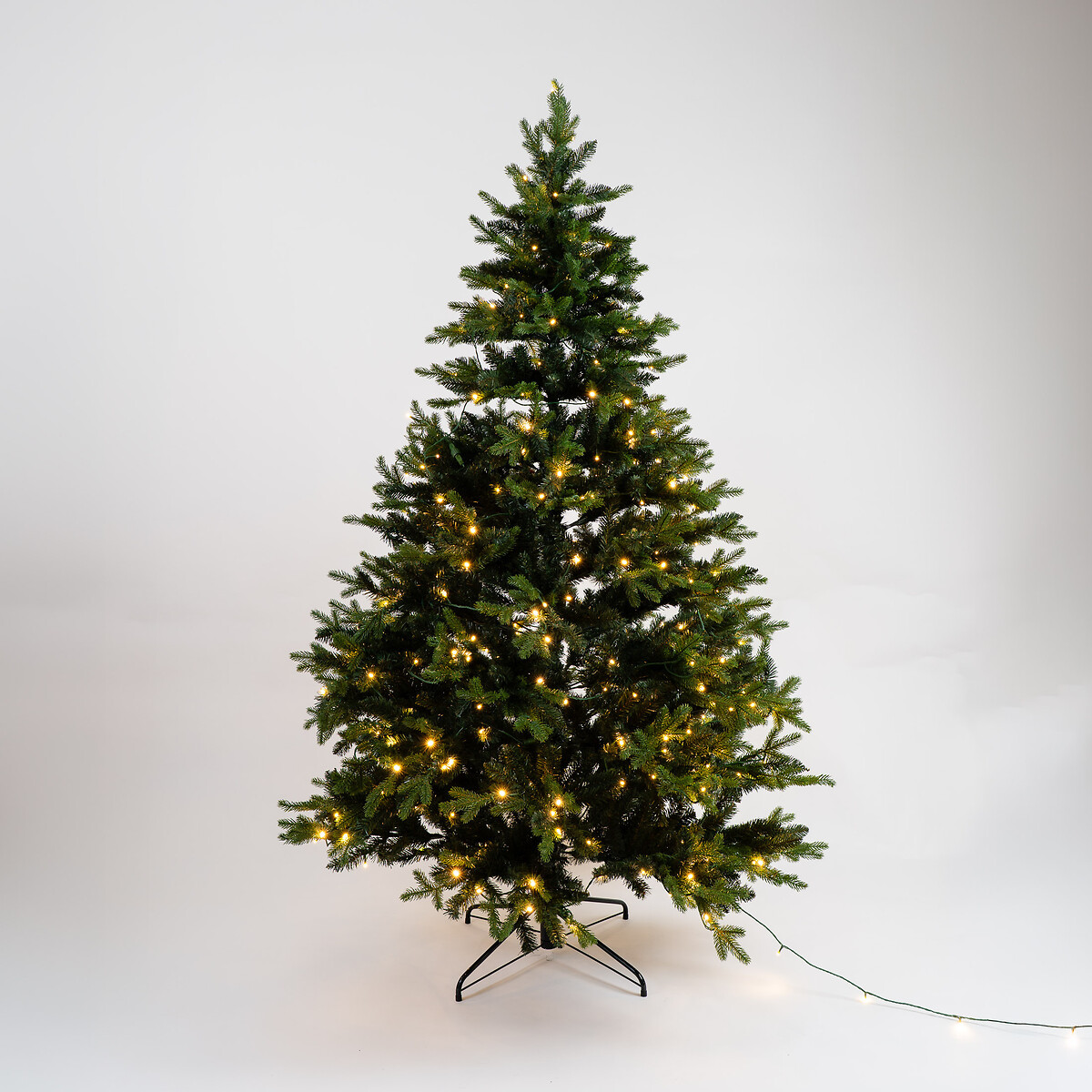 7ft Mixed-Tip Pre-Lit Realistic Christmas Tree green, SO'HOME