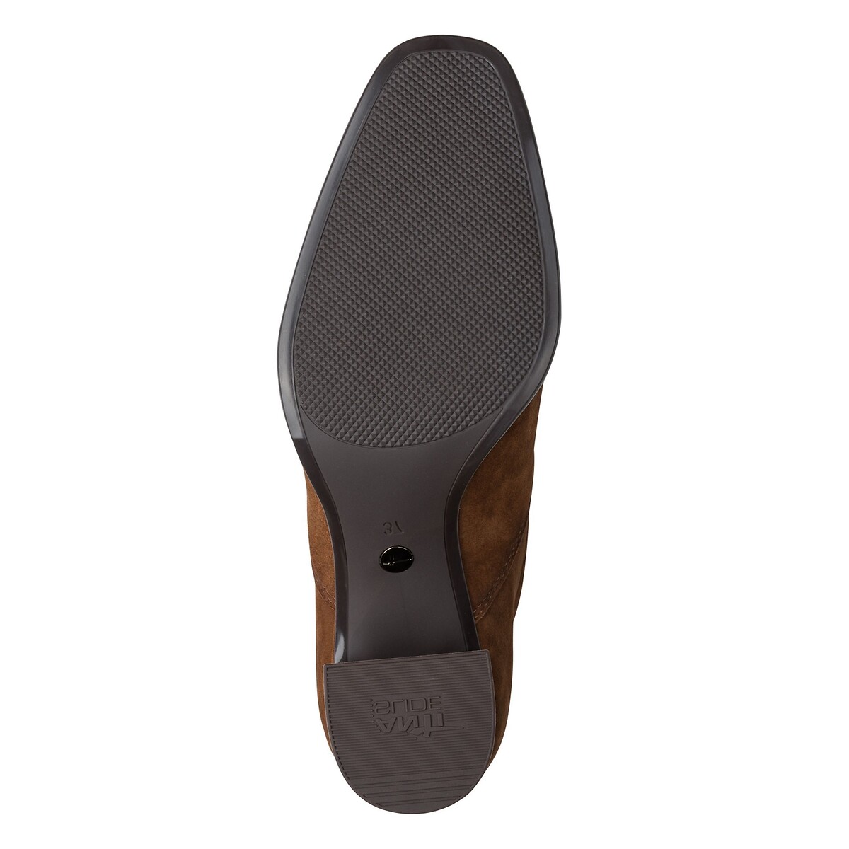 Heeled Suede Ankle Boots cognac, TAMARIS