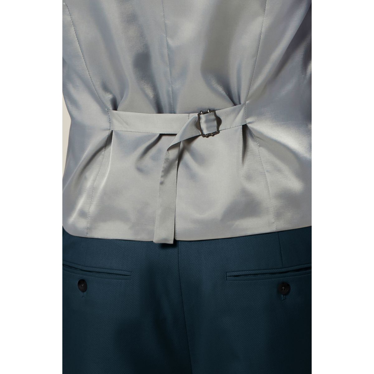 Gilet de costume texturé bleu sarcelle, NEXT