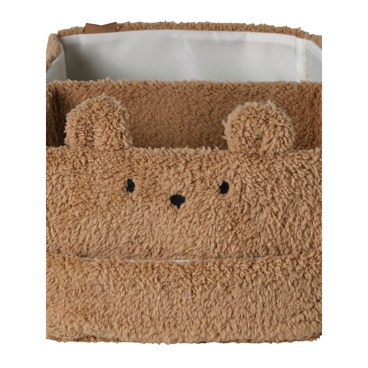 Panier de rangement 2 compartiments beige, VERTBAUDET