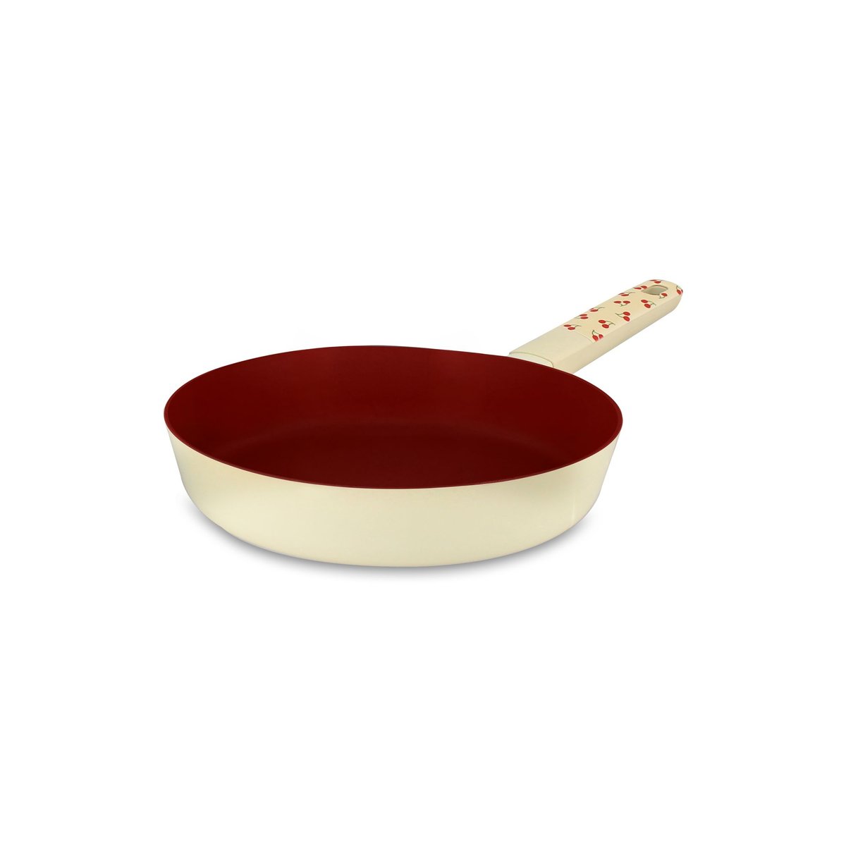 Poêle 20cm en aluminium, CERISE beige-rouge, MENASTYL