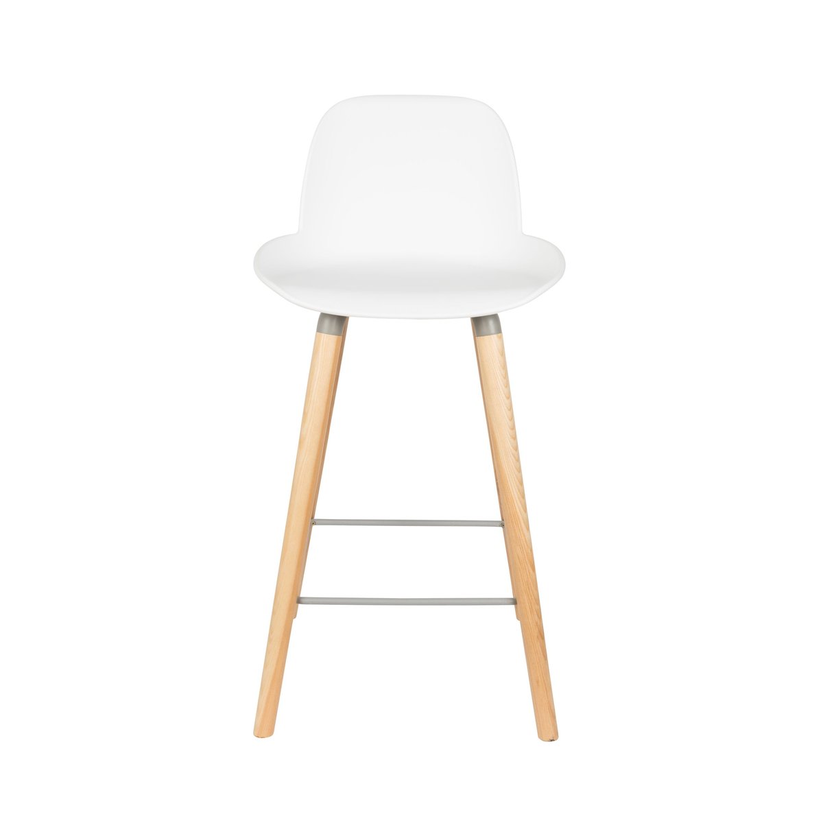 Tabouret de comptoir design H65 en polypropylène - ALBERT KUIP blanc, ZUIVER