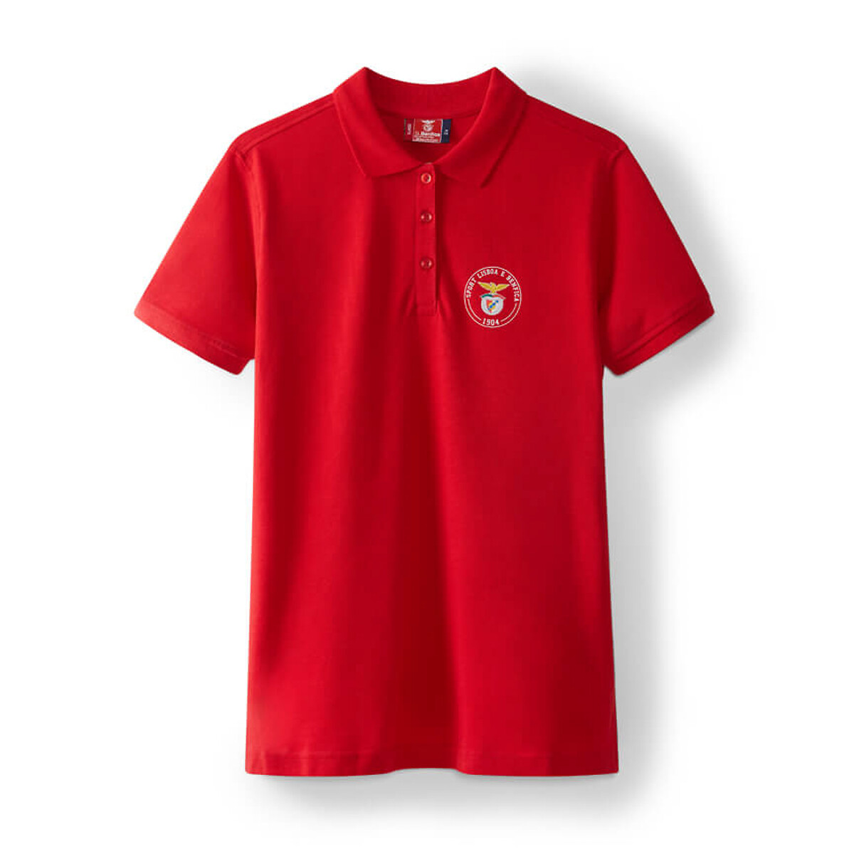 Polo Sport Lisboa e Benfica 1904 para mulher; SL Benfica vermelho, SL BENFICA