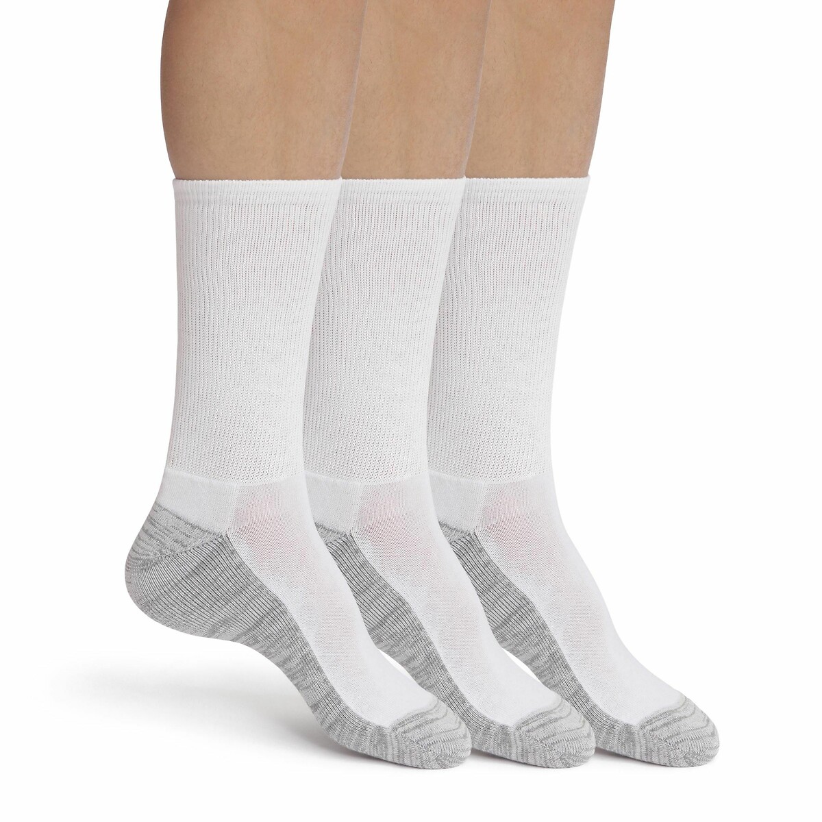 Lote de 6 pares de meias, EcoDim Sport branco, DIM