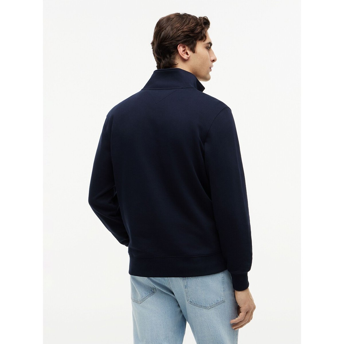Sweat demi-zippé col montant bleu marine, TOMMY HILFIGER