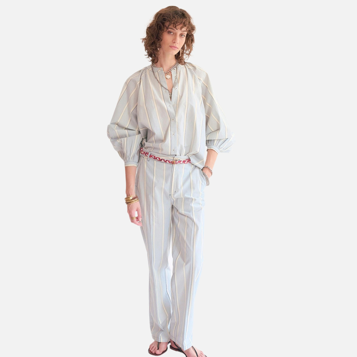 Pantalon PALATICE 26s bleu, MKT STUDIO