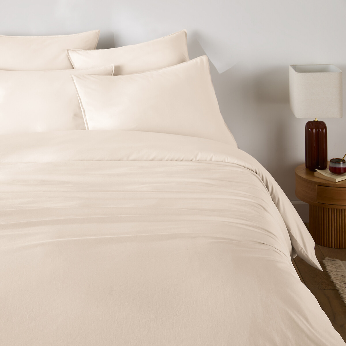 Scenario Plain 100% Washed Cotton Duvet Cover chalk, LA REDOUTE INTERIEURS