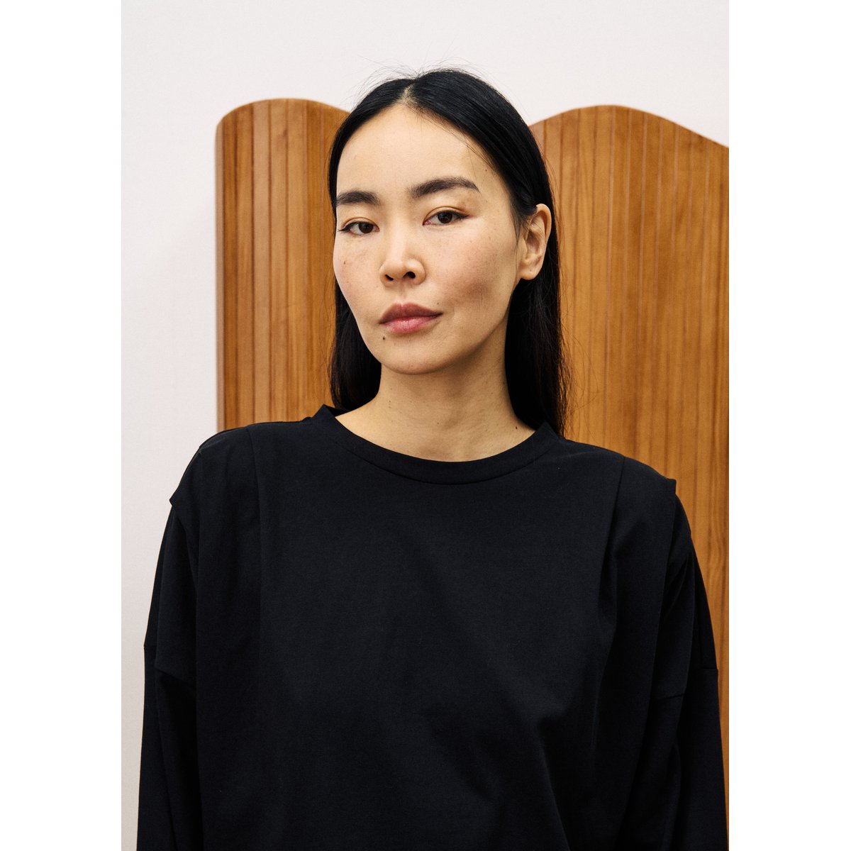 Top en coton CEYLAN noir, FRNCH