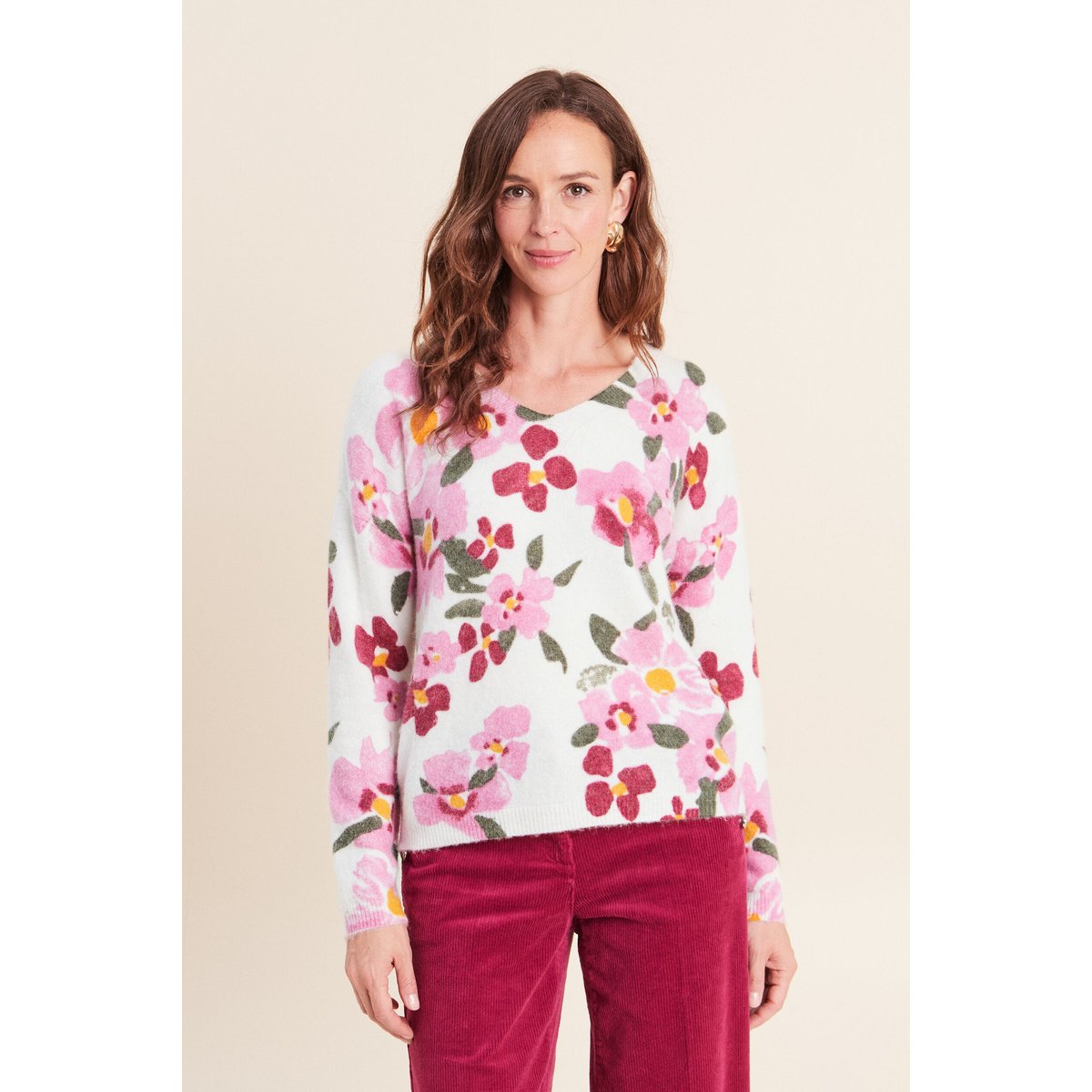 Pull manches longues multicolore, BREAL