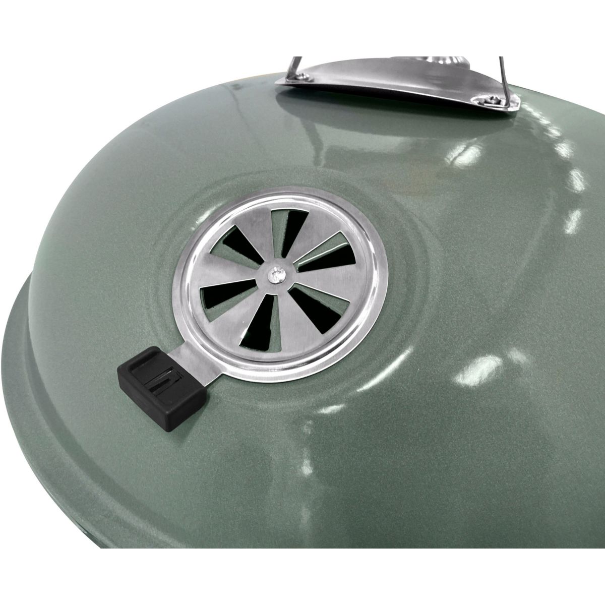 Barbecue charbon EBCK1 vert sur pieds  55 cm couleur unique, ESSENTIEL B