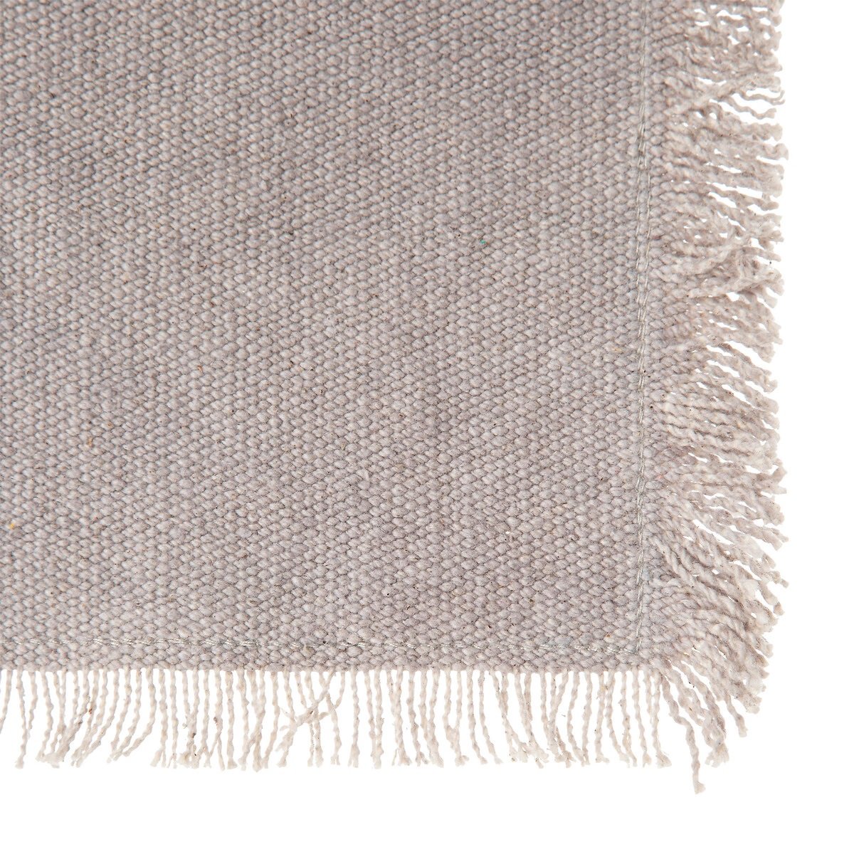 Set de table en coton Mahas gris, EDEN