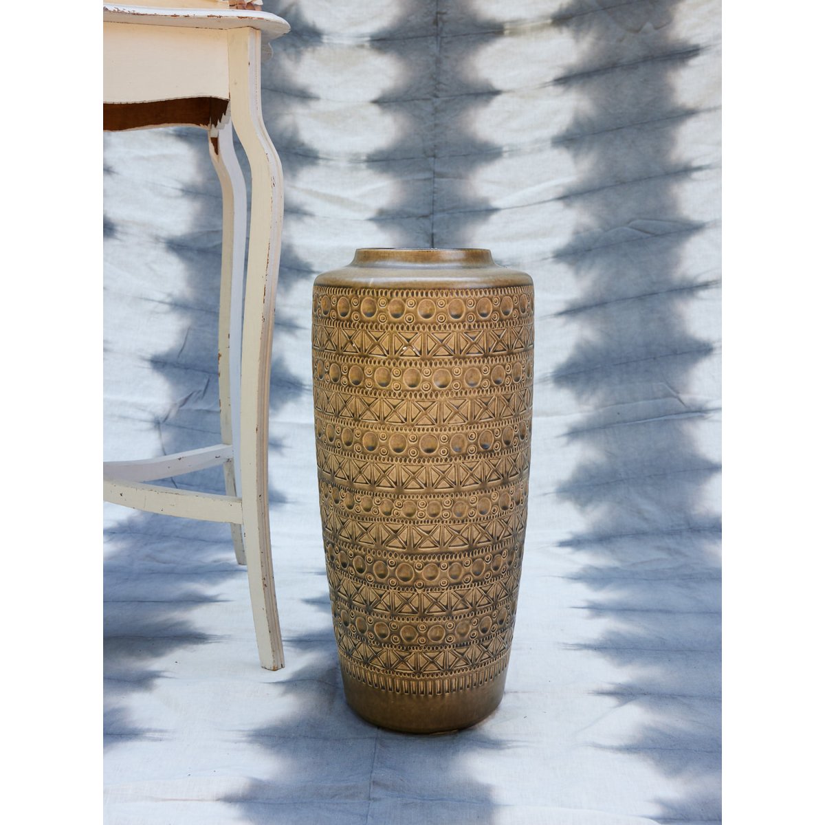 Grand vase ancien Edmond N°191 - Bon état gris, DEBONGOUT
