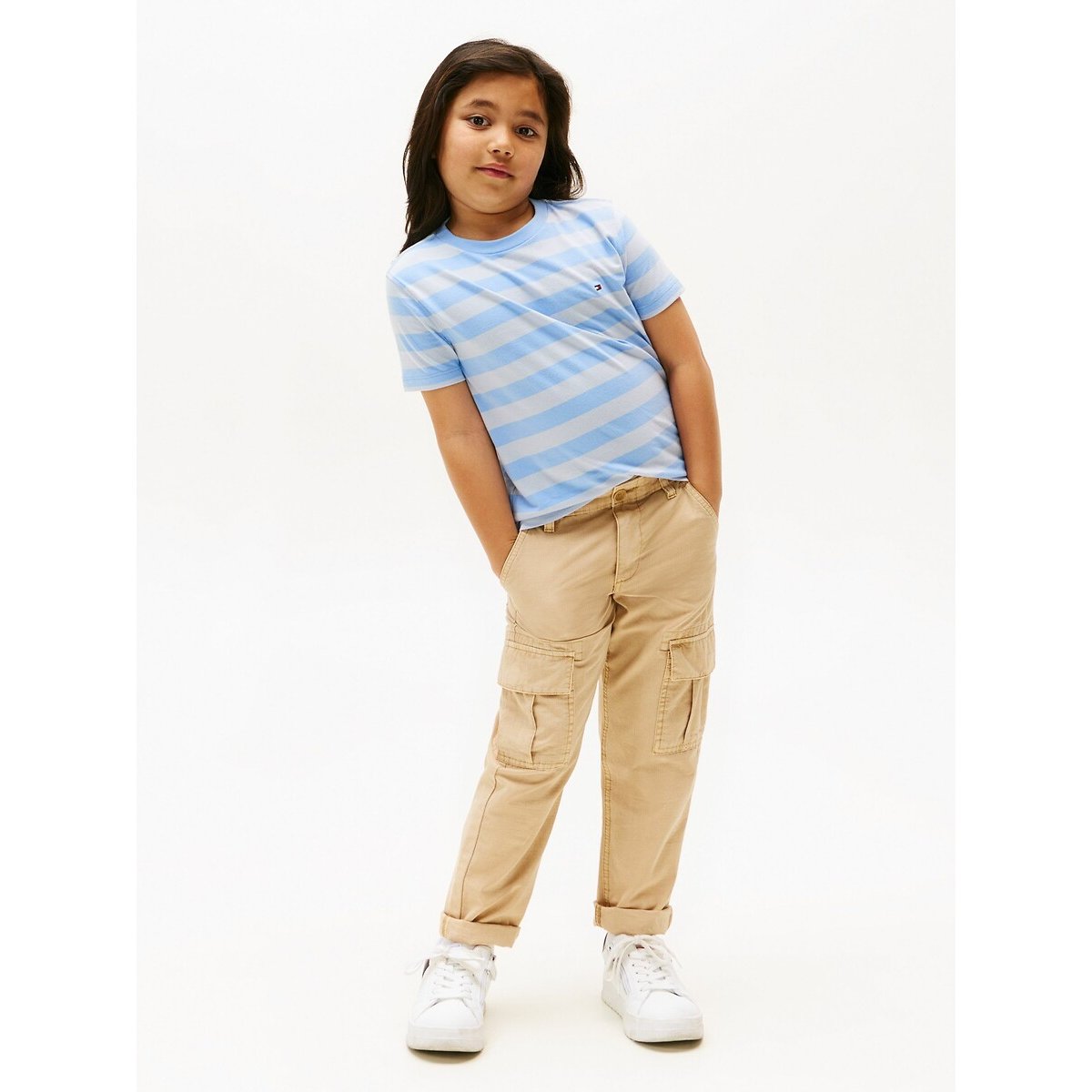 Striped T-Shirt with Short Sleeves blue, TOMMY HILFIGER